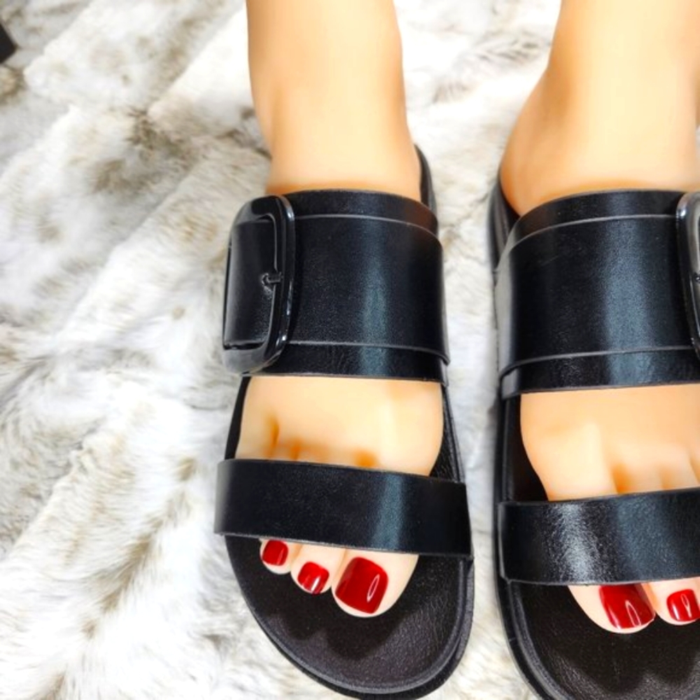 Flat Comfy Summer Sandals Buckle - Picture 4 of 7